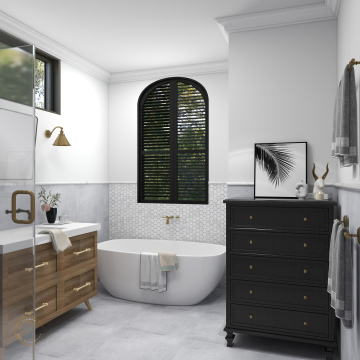 BATHROOM/LAUNDRY Visual and Layout Package – Renders, Floor Plan & Elevations (1)